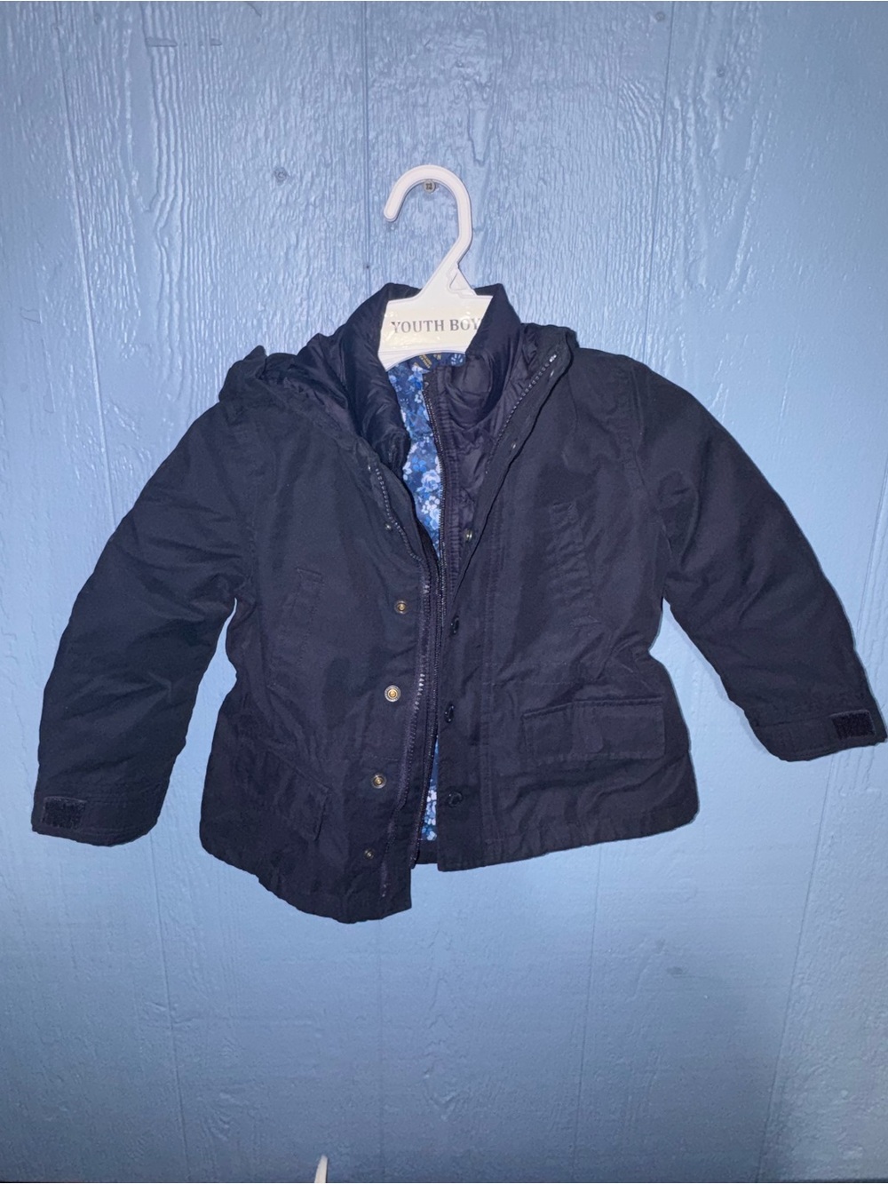 Polo by Ralph Lauren Navy Kids Hooded Puffer Jacket